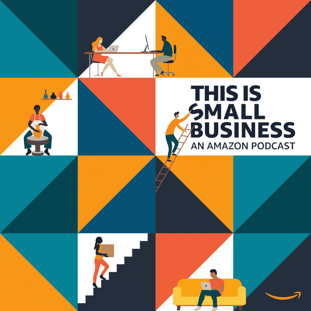 The artwork for "This Is Small Business", a podcast by Amazon that utilizes b2b podcast storytelling