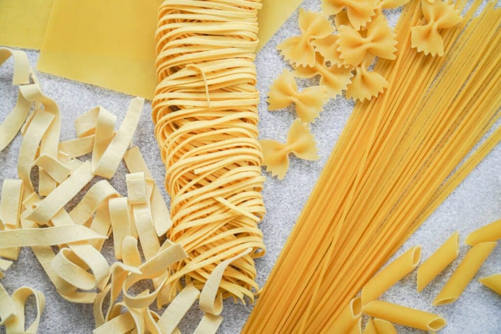 a bunch of pasta