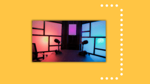 Featured image of video podcasts on a yellow background